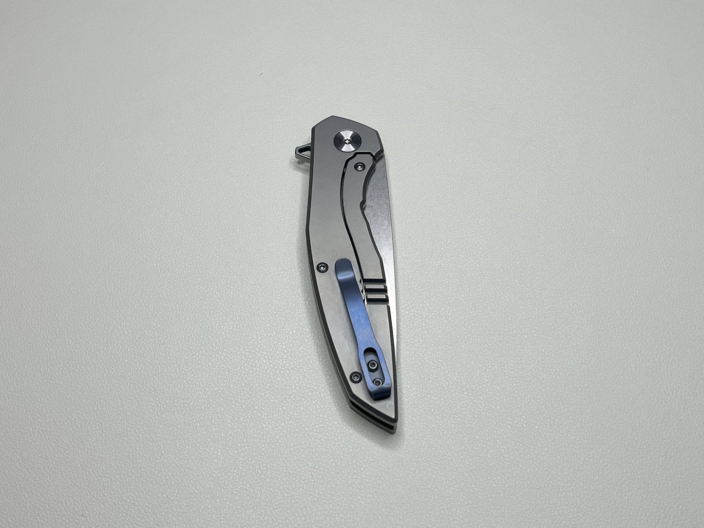 Titanium alloy folding knife, bearing assisted